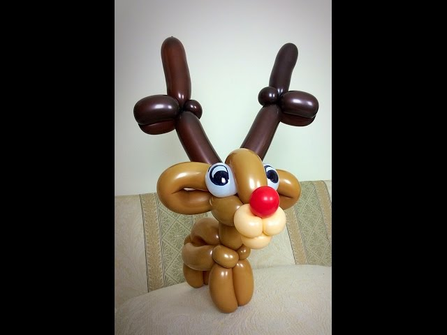 Balloon Reindeer Christmas Decoration Ideas